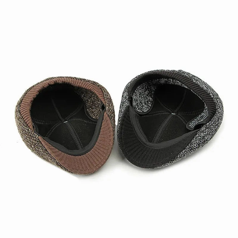 Williot Flecked Earflaps Flat Cap