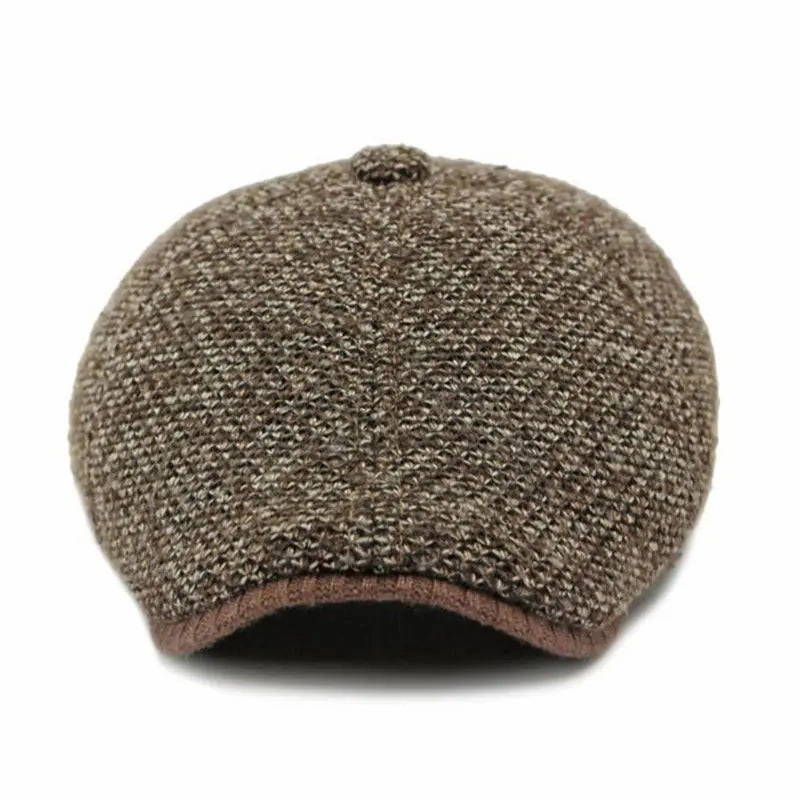 Williot Flecked Earflaps Flat Cap
