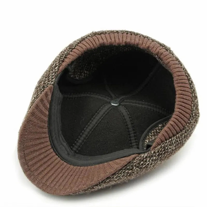 Williot Flecked Earflaps Flat Cap