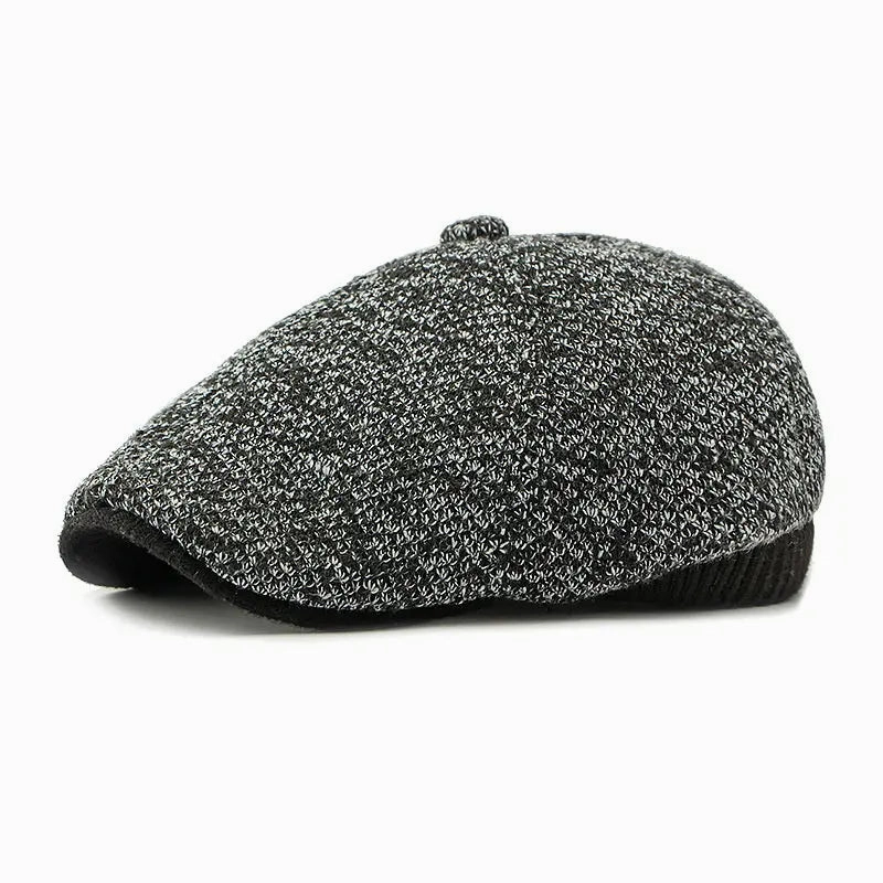 Williot Flecked Earflaps Flat Cap