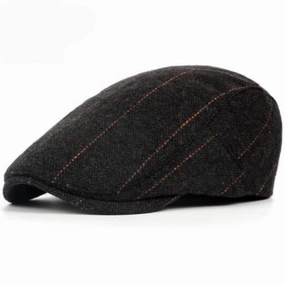 Wilson Herringbone Wool Flat Cap