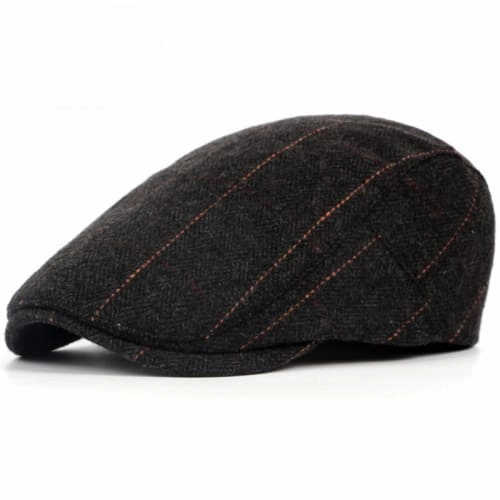 Wilson Herringbone Wool Flat Cap