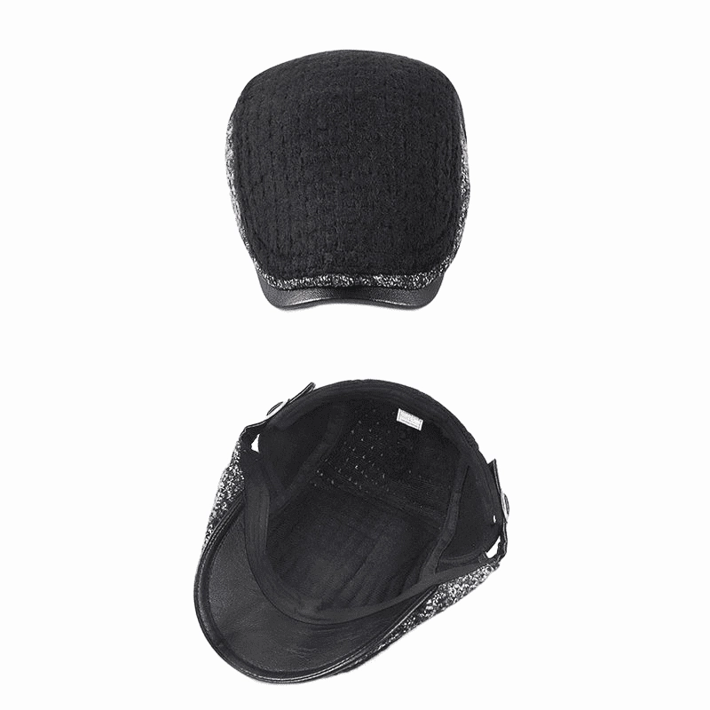 Winnipeg Winter Patchwork Cotton Flat Cap