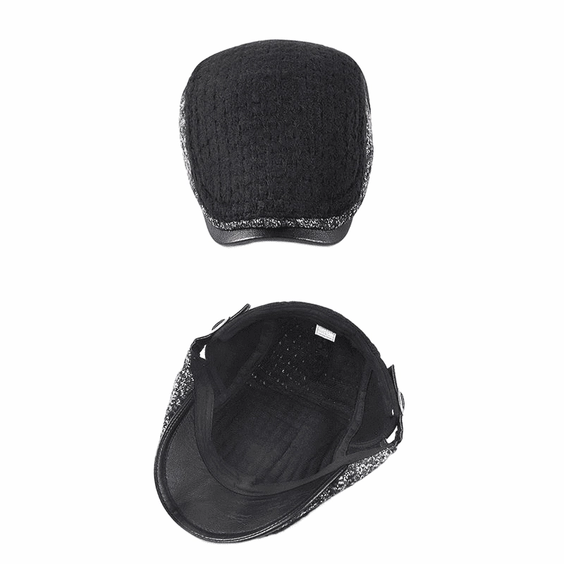 Winnipeg Winter Patchwork Cotton Flat Cap
