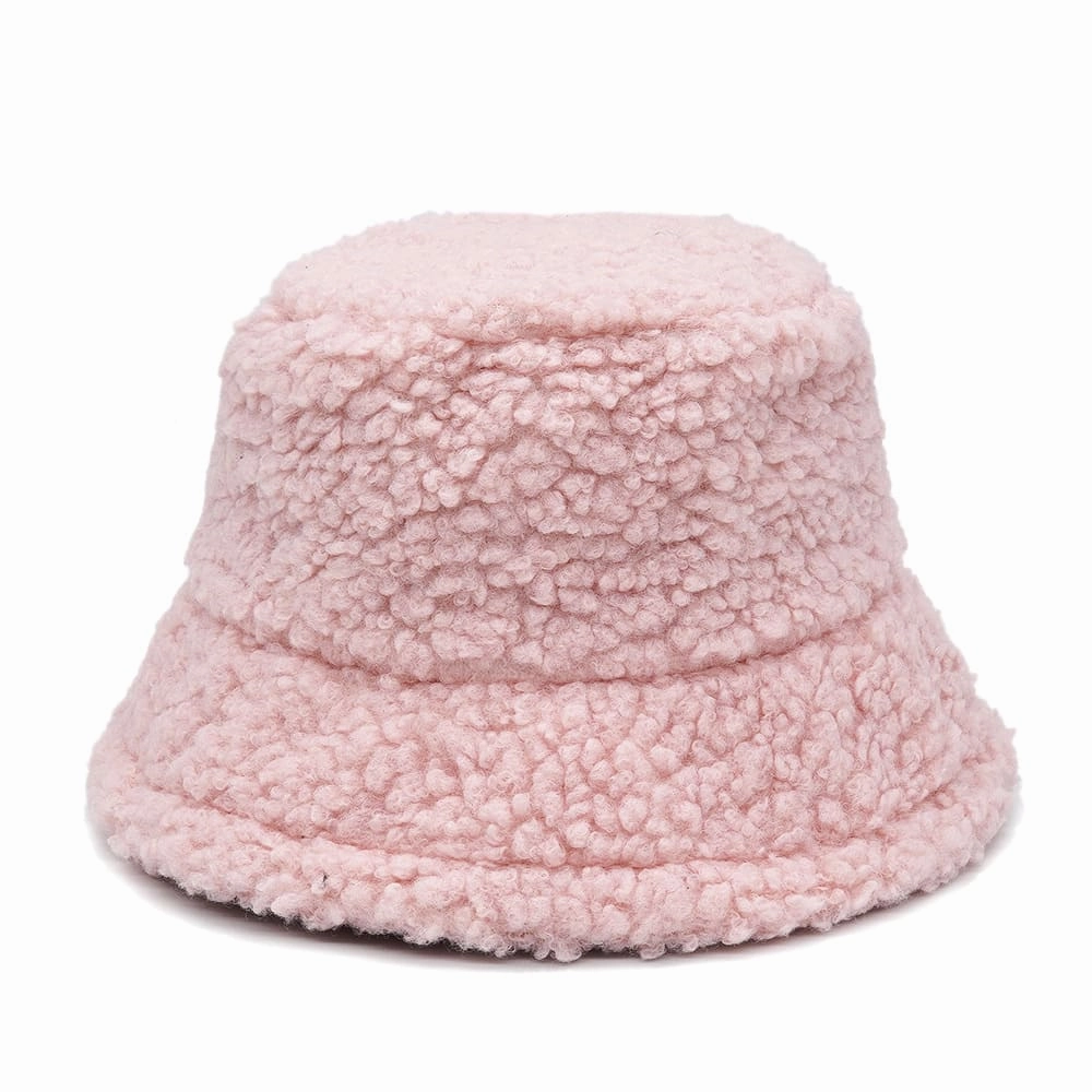 Winter Lamb Fur Bucket Hat
