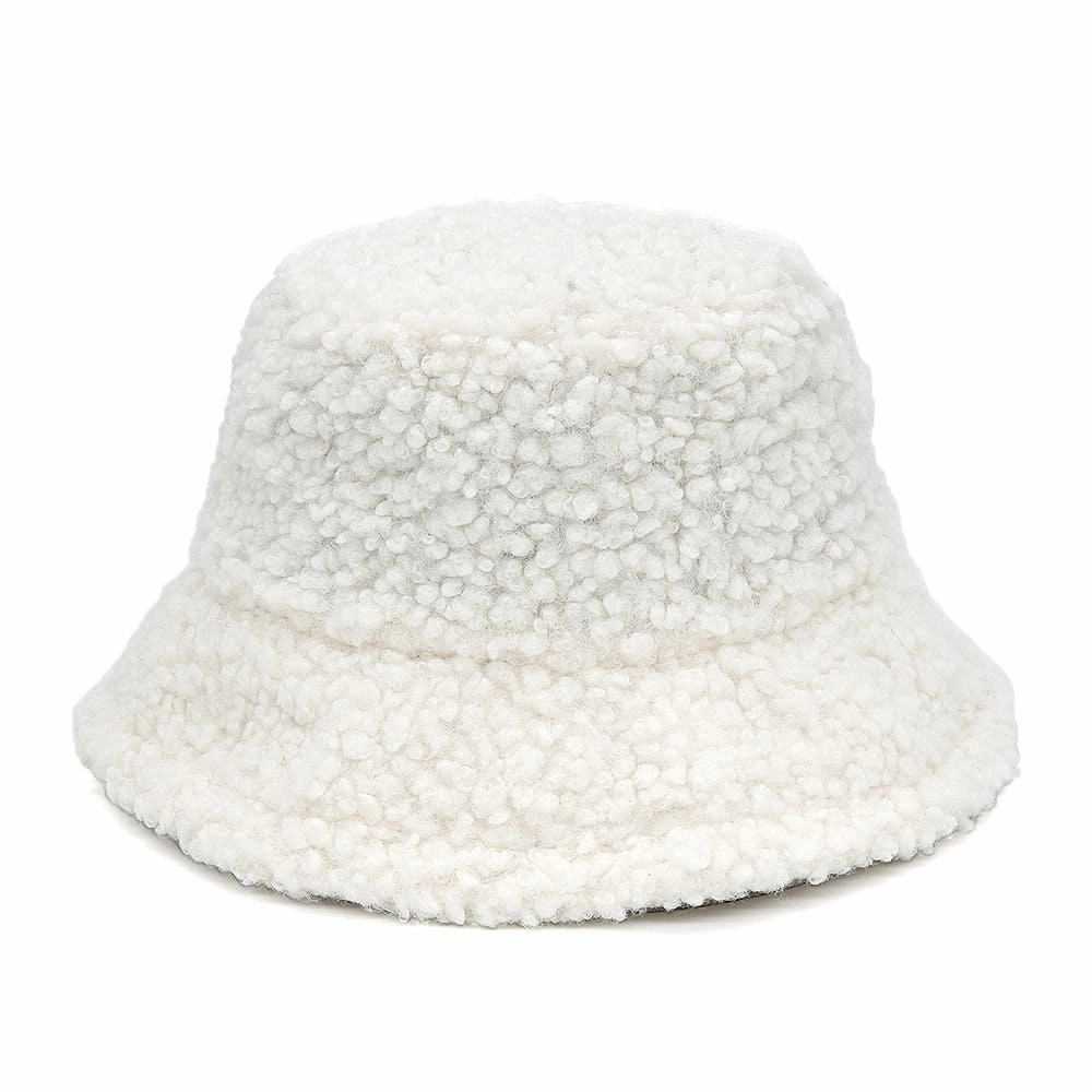 Winter Lamb Fur Bucket Hat