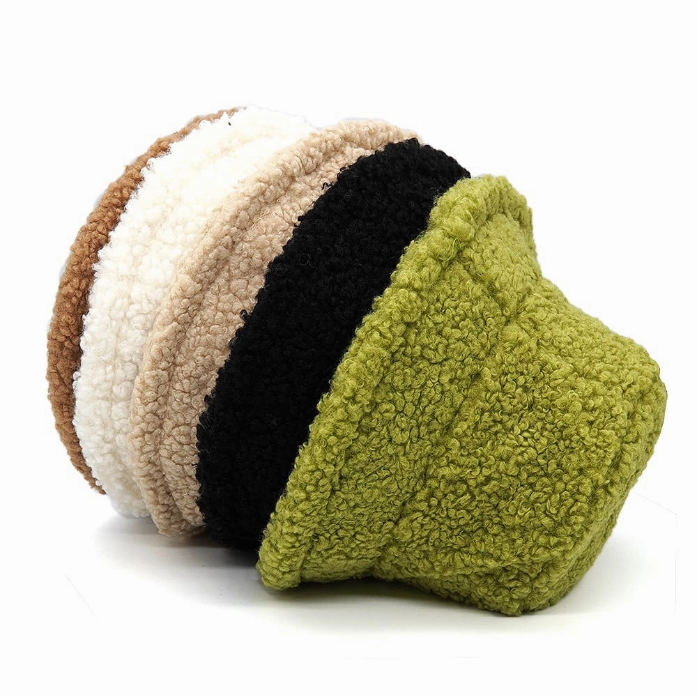 Winter Lamb Fur Bucket Hat