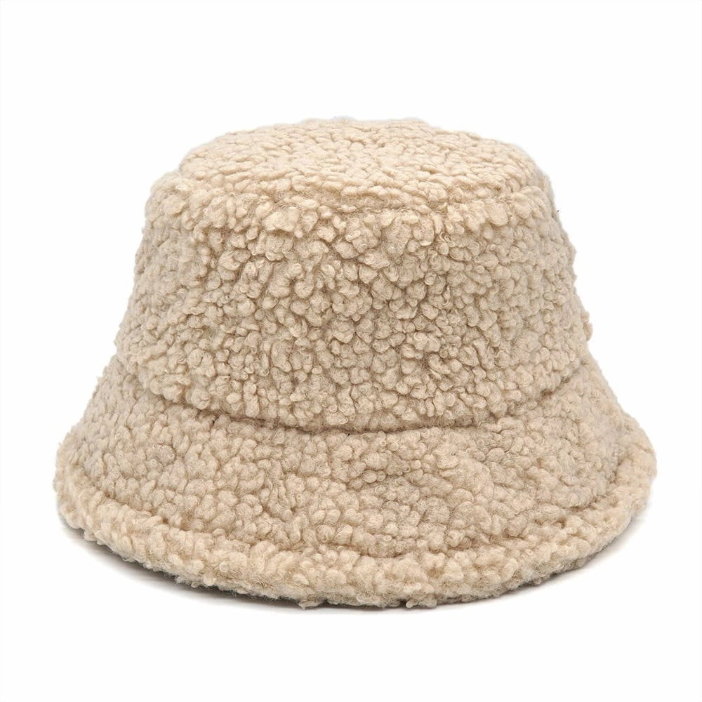 Winter Lamb Fur Bucket Hat