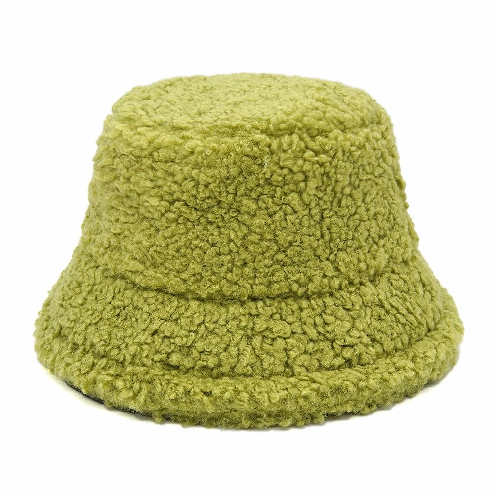 Winter Lamb Fur Bucket Hat