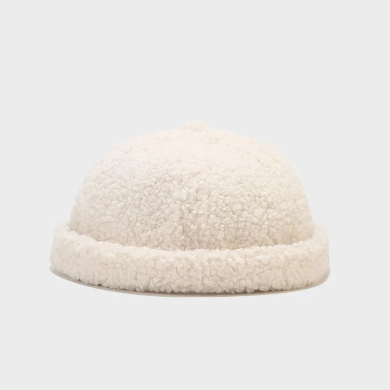 Winter Plain Fur Docker Cap
