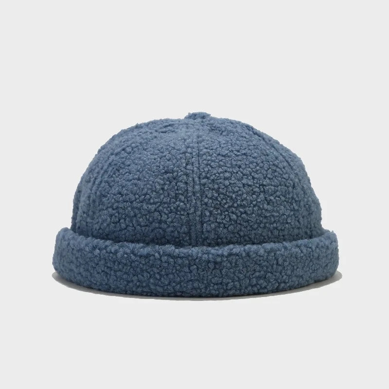 Winter Plain Fur Docker Cap