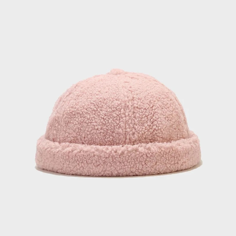 Winter Plain Fur Docker Cap