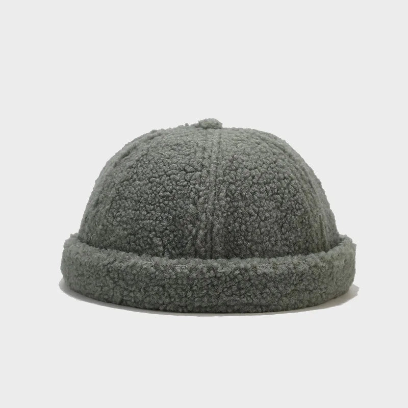 Winter Plain Fur Docker Cap