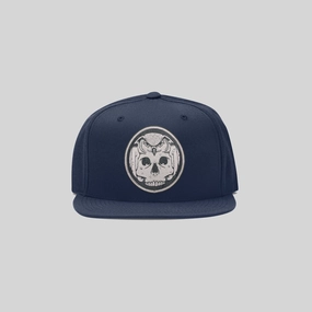 Wisdome Patch Navy Snapback by Jeremy Fish