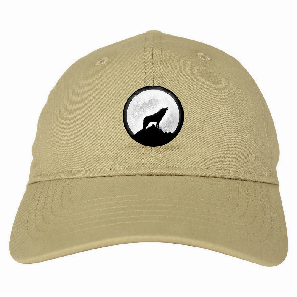 Wolf Howling Moon Dad Hat