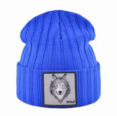 Wolf Knitted Beanie