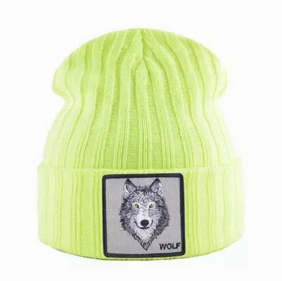 Wolf Knitted Beanie