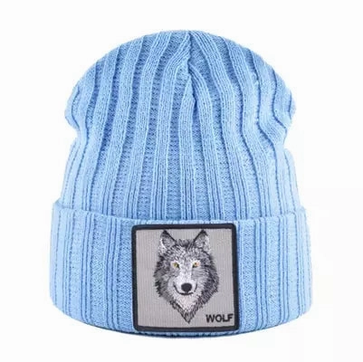 Wolf Knitted Beanie