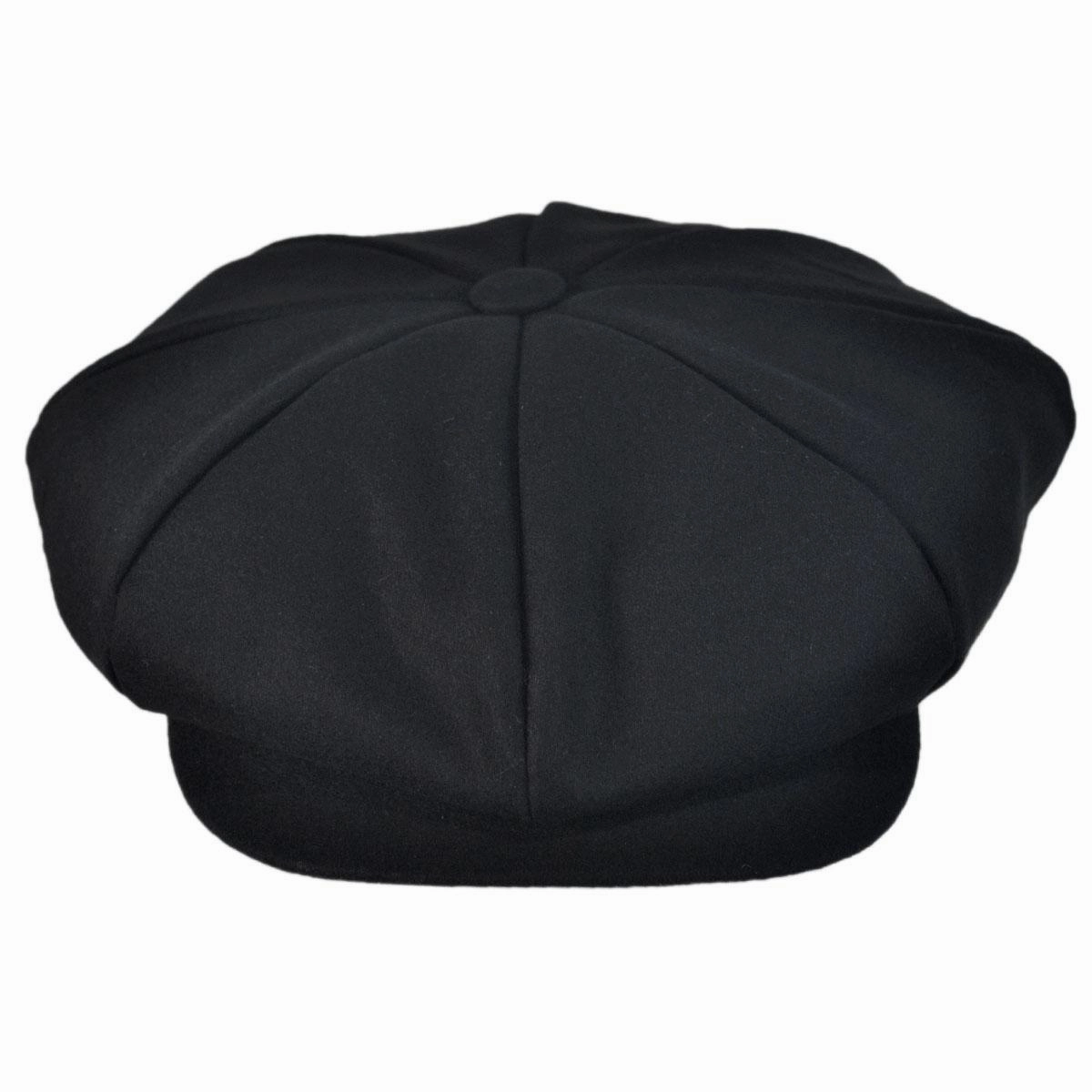 Wool Blend Solid Big Apple Cap