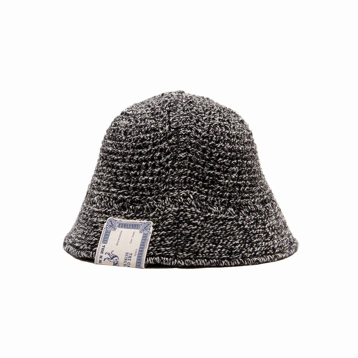 WOOL KNIT HAT - BlackWhite
