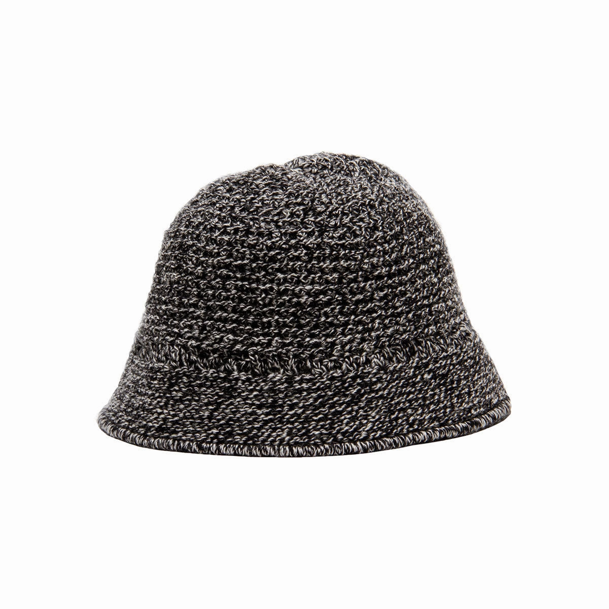 WOOL KNIT HAT - BlackWhite