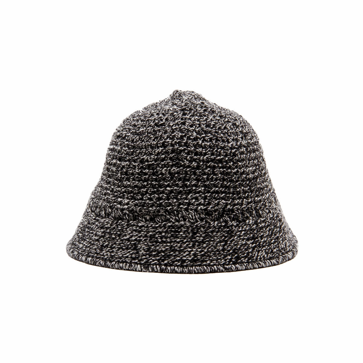 WOOL KNIT HAT - BlackWhite