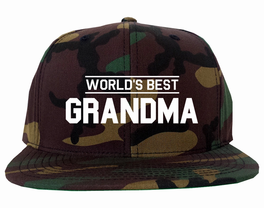 Worlds Best Grandma Gift Mens Snapback Hat
