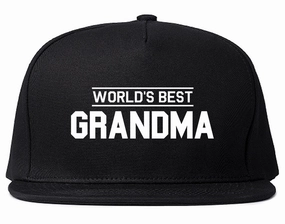Worlds Best Grandma Gift Mens Snapback Hat