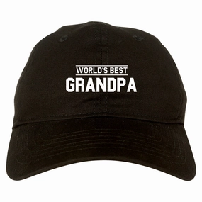 Worlds Best Grandpa Gift Mens Dad Hat Baseball Cap