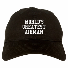 Worlds Greatest Airman Pilot Mens Dad Hat