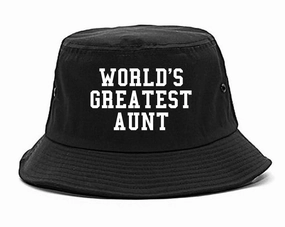 Worlds Greatest Aunt Auntie Birthday Gift Mens Bucket Hat