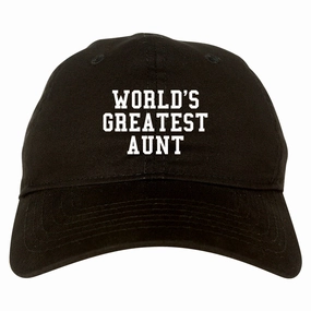 Worlds Greatest Aunt Auntie Birthday Gift Mens Dad Hat