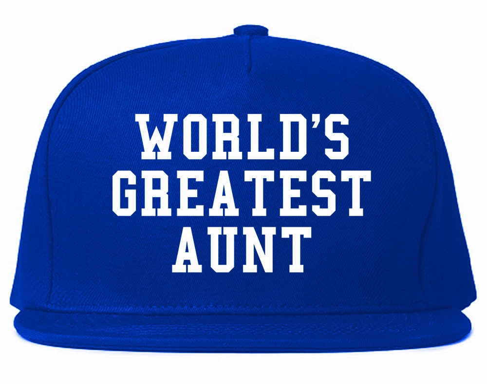 Worlds Greatest Aunt Auntie Birthday Gift Mens Snapback Hat