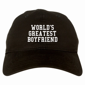 Worlds Greatest Boyfriend Funny Birthday Gift Mens Dad Hat