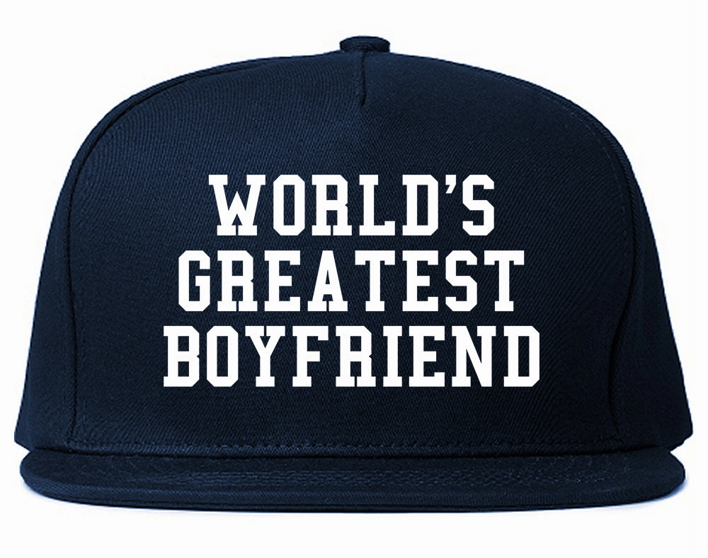 Worlds Greatest Boyfriend Funny Birthday Gift Mens Snapback Hat