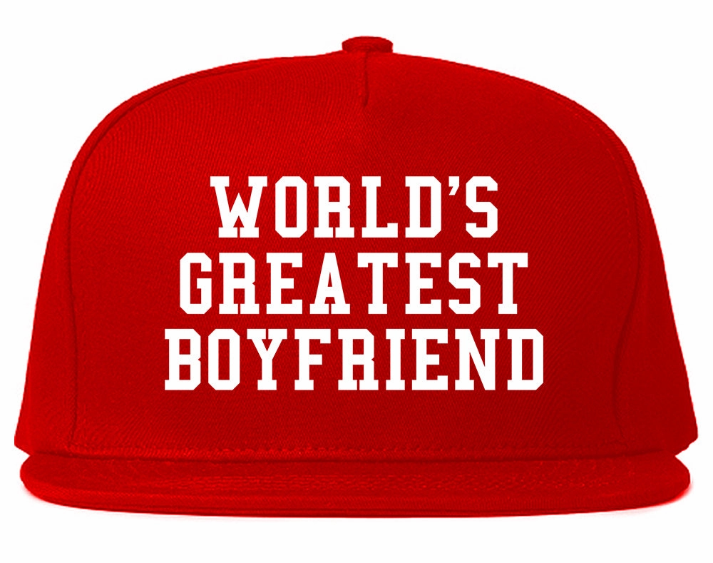 Worlds Greatest Boyfriend Funny Birthday Gift Mens Snapback Hat