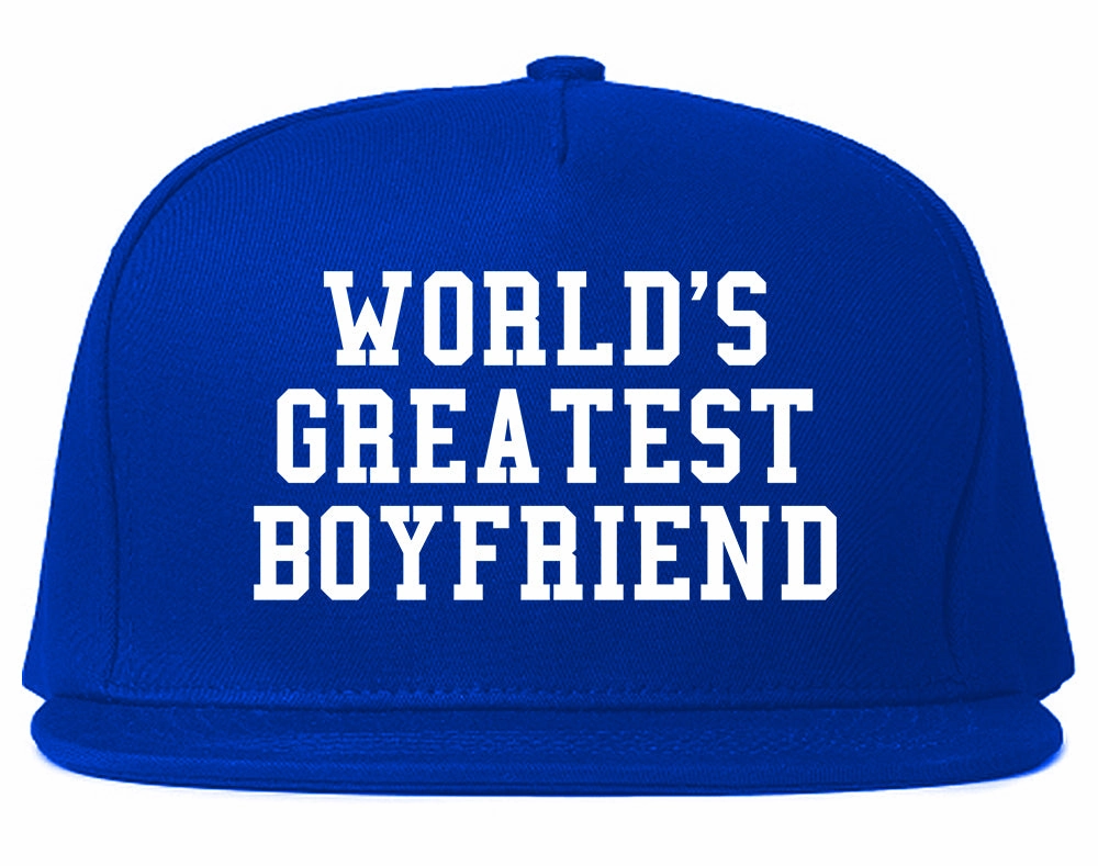 Worlds Greatest Boyfriend Funny Birthday Gift Mens Snapback Hat