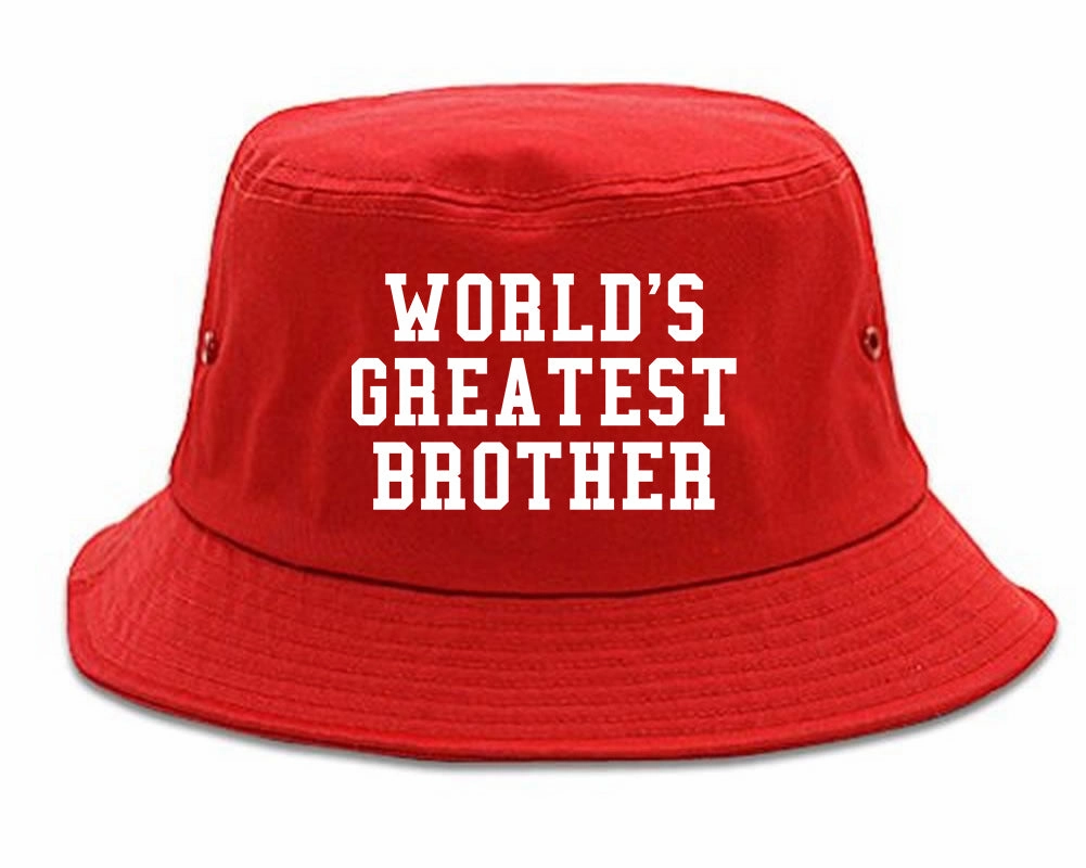 Worlds Greatest Brother Funny Birthday Mens Bucket Hat