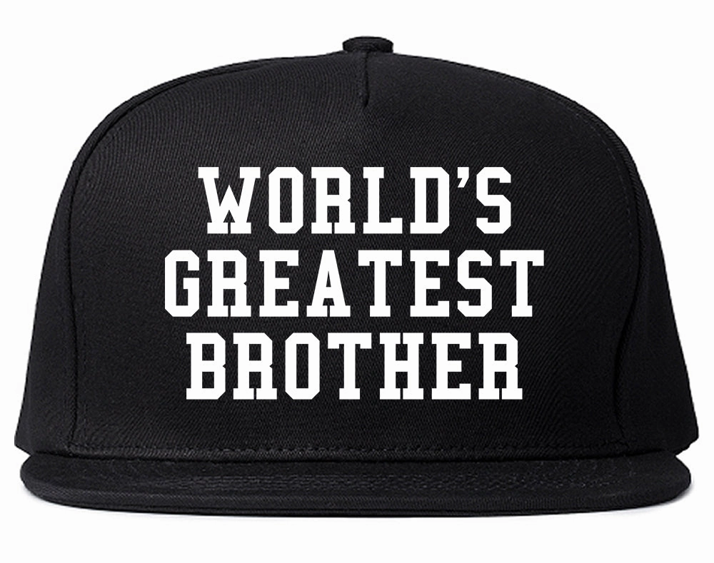 Worlds Greatest Brother Funny Birthday Mens Snapback Hat