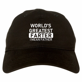 Worlds Greatest Farter Father Dad Day Mens Dad Hat