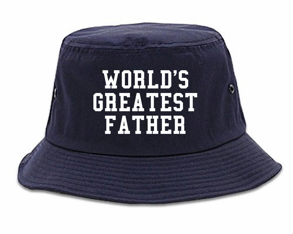 Worlds Greatest Father Dad Birthday Day Mens Bucket Hat