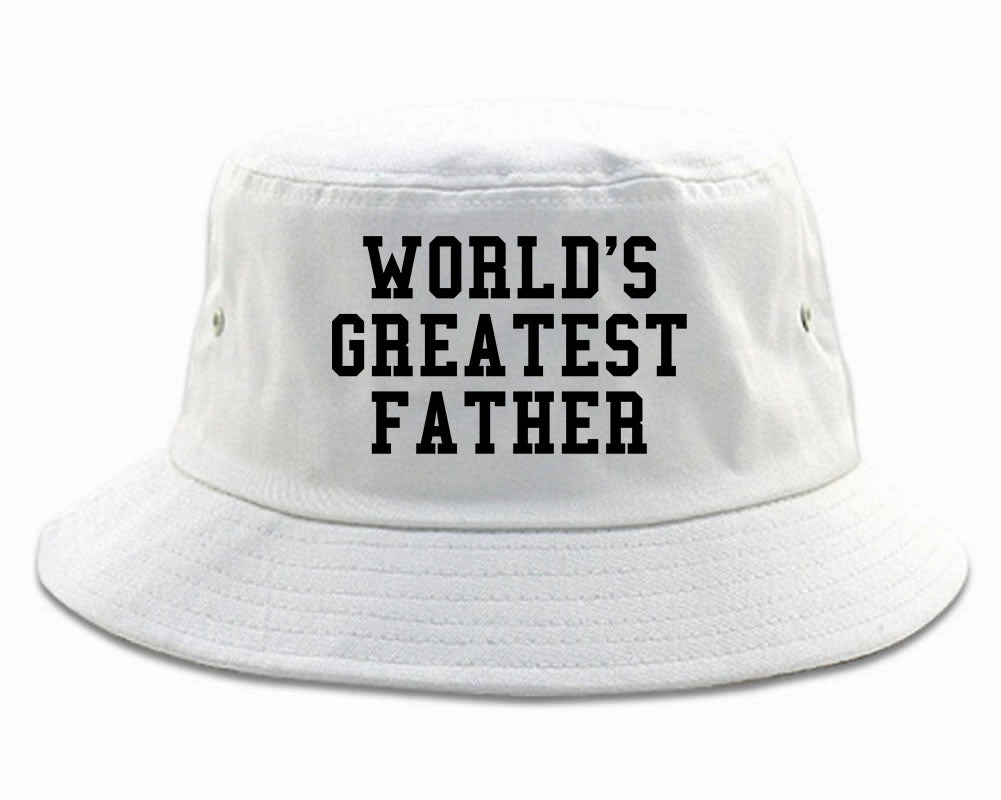 Worlds Greatest Father Dad Birthday Day Mens Bucket Hat