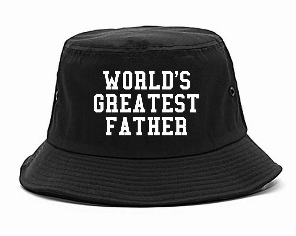 Worlds Greatest Father Dad Birthday Day Mens Bucket Hat