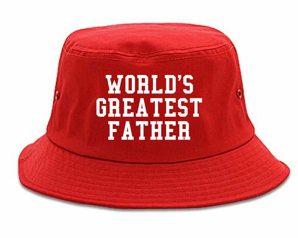 Worlds Greatest Father Dad Birthday Day Mens Bucket Hat