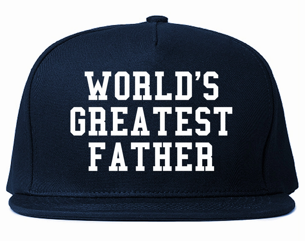 Worlds Greatest Father Dad Birthday Day Mens Snapback Hat