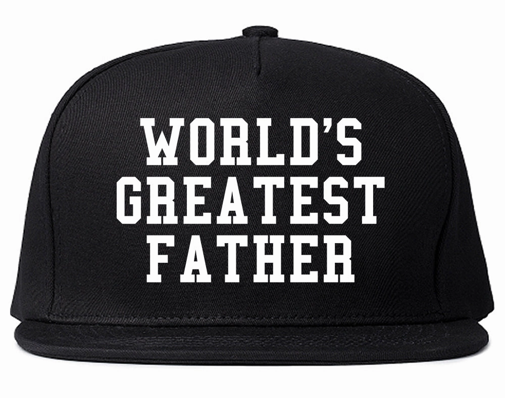 Worlds Greatest Father Dad Birthday Day Mens Snapback Hat
