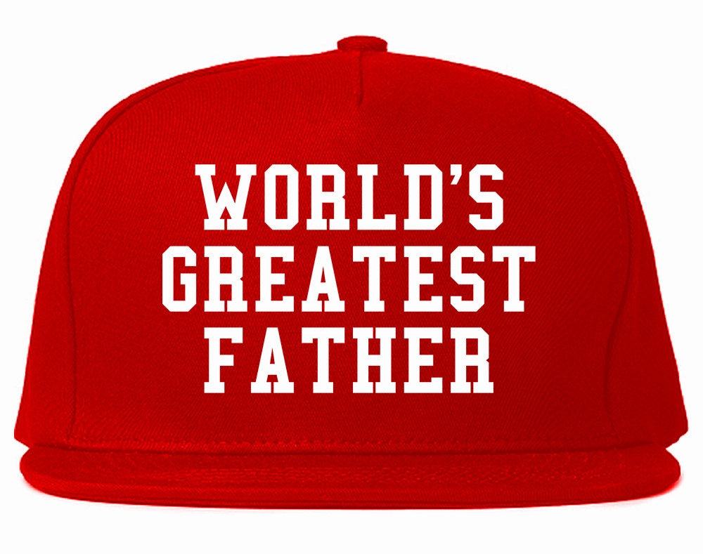 Worlds Greatest Father Dad Birthday Day Mens Snapback Hat