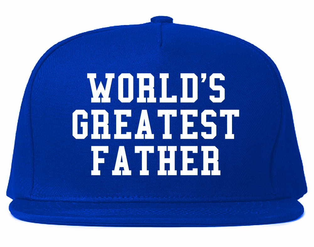 Worlds Greatest Father Dad Birthday Day Mens Snapback Hat