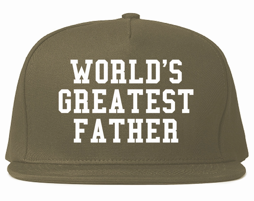 Worlds Greatest Father Dad Birthday Day Mens Snapback Hat