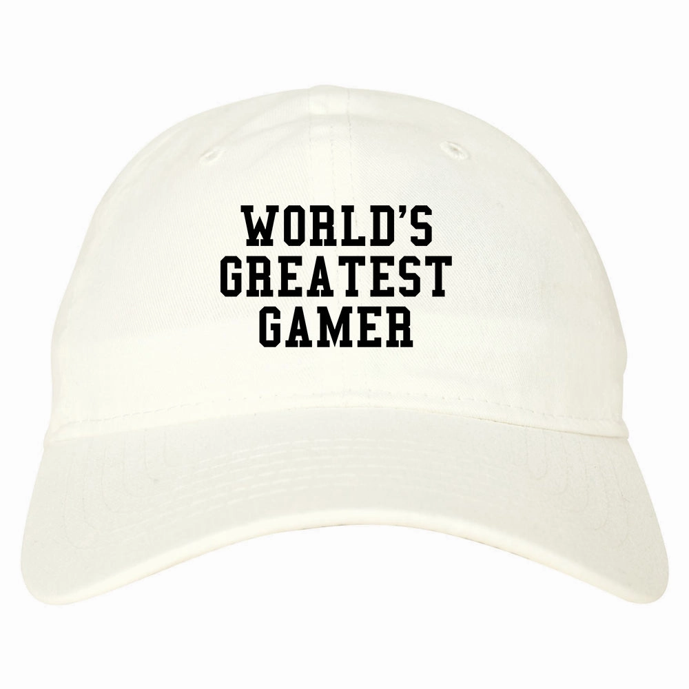 Worlds Greatest Gamer Funny Gaming Mens Dad Hat